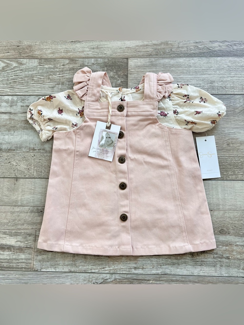 NWT Jessica Simpson Girls Skirtall Set Size 12 Months